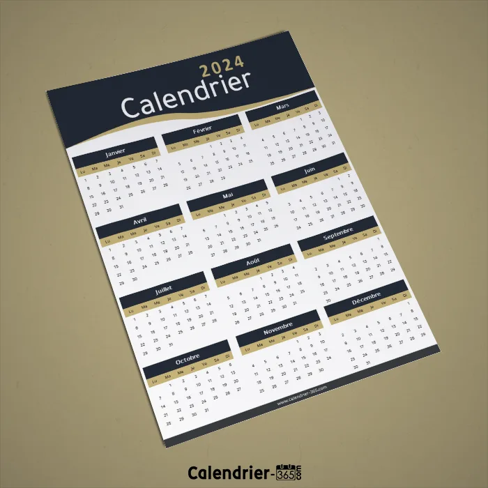 Calendrier 2024 Imprimable