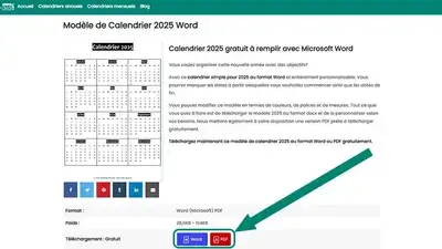 telecharger-calendrier Comment télécharger et imprimer modèle de calendrier 2025